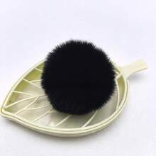 5pcs Faux Rabbit Fur Pom Poms 5cm Christmas Pom Poms Keychain Car Pom Poms Clothing DIY Bag Earring Decoration (5/50/100PCS) - A - View 3