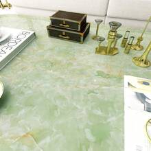 Green Glossy Kitchen Sticker, Heat-Resistant Self-Adhesive Tile Countertop Stove Marble Wallpaper Cabinet Renovation Film - Azure Dragon Stone - View 5