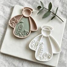 Blessing Angel Shaped Clay Polymer Cutter, Suitable For Making Hanging Decorations And Jewelry Trays, Used For Placing Rings And Earrings, And Photographing Small Items - White - View 6