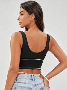 Runway Rest 2pcs/Set Women's Comfortable Breathable Built-In Padding Non-Wired Tank Top Bra Yoga Sports - Multicolor - View 2