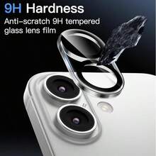 1 قطعة فيلم حماية عدسة الكاميرا عالي الدقة متوافق مع Apple Duo/18 Pro Max/18 Pro/17 Pro Max/17 Pro/17، ملصق حماية العدسة، وسادة حماية العدسة، مقاوم للخدش ومقاوم للسقوط ومقاوم للماء، فيلم حماية عدسة من الزجاج المقسى بصلابة 9H، وضوح عالي، زجاج متين، مقاوم للخدش ومقاوم للسقوط، خالي من الفقاعات، سهل التركيب، تغطية كاملة، التصاق قوي، فيلم حماية عدسة الكاميرا - شفاف - مشاهدة 5