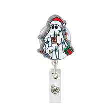 1pc Christmas Acrylic Butterfly Bow Retractable Badge Reel, Halloween Extendable ID Holder For Nurses And Healthcare Workers - Multicolor - View 7