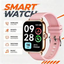 [Jam Tangan Pintar] Jam Tangan Pintar Layar Sentuh Definisi Tinggi 1,83 Inci, Tali Silikon Lembut, Mendukung Notifikasi Panggilan/SMS, Pedometer, Penghitung Kalori, Pelacak Kebugaran, Berbagai Mode Olahraga, Jam Tangan Pintar Multifungsi, Unisex, Kompatibel dengan Sistem iOS dan Android, Cocok untuk Penggunaan di Gym, Pemakaian Sehari-hari, dan Hadiah Natal/Ulang Tahun yang Ideal - MultiWarna - View 7