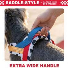 DomKim Saddle Style No Pull Dog Harness With Back Control Handle, Thick Soft Padded Escape Proof Vest Harness, Adjustable Durable Pet Chest Strap, Reflective Walking Gear For Small Medium Large Dogs Outdoor Hiking Daily Stroll - Multicolor - View 10