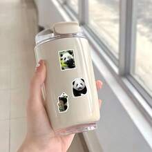 61Pcs Cute Realistic Giant Panda Pattern Sticker Set Waterproof Decor Stickers For Water Bottle Laptop - Multicolor - View 5