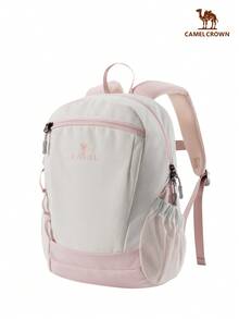 CAMEL CROWN Ransel Lipat Kapasitas Besar untuk Perjalanan Singkat, Tas Penyimpanan Perlengkapan Kebugaran - Fajar Merah Muda - View 2