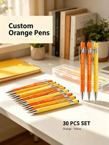 30 cây bút bi bấm nhiều màu hỗn hợp, nhiều tổ hợp màu, viết mượt, phù hợp cho văn phòng doanh nghiệp và quảng bá sự kiện - Nhiều màu - Xem 21