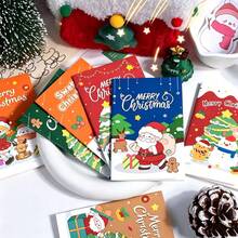 8 pièces Carnets de poche de Noël - Style aléatoire - Papeterie de Noël créative Petits carnets - Petits cadeaux Carnets de Noël - A - Voir 3