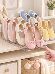 1pc/2pcs/3pcs/4pcs Baby Transparent Shoe Rack, Children's Shoe Storage Organizer For Kids Room, Entryway And Bathroom (Suitable For 0-2 Years Old) - Multicolor - View 11