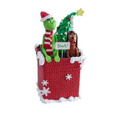 The Grinch 9 قطع من زينة الراتنج المعلقة الاحتفالية، قلادة ديكور شجرة عيد الميلاد الإبداعية، تصاميم أشكال متعددة الأنماط، إكسسوار ديكور المنزل والسيارة وحقيبة الظهر للعطلات، لوازم حفلة عيد الميلاد - الوحش الأخضر - مشاهدة 4