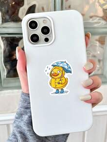 50Pcs Cute Funny Yellow Rubber Duck Sticker Pack, Assorted Cosplay Duck Decals, Aesthetic Decor Stickers For Teens Adults Journal Scrapbooking, Laptop Water Bottle DIY Craft Projects - Yellow - View 3