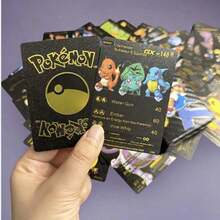 Funko 55pcs Pokémon Trading Cards Rare VMAX, GX, EX, Collectible Shiny Cards Universal Language Pokémon Anime Peripheral Cards Tabletop Game PVC Game Cards - Multi-color - View 3