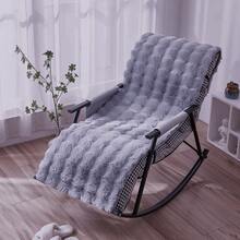 New Soft Faux Rabbit Fur Bubble Plush Seat Cushion, Chair Pad, Stool Pad, Square Pad. Thick Non-Slip Bottom, Super Comfortable Warm Plush Chair Pad, Backrest Pad, Etc. - 1PC - View 14