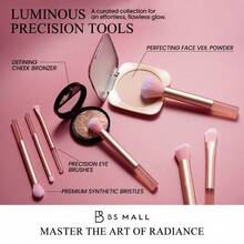 BS-MALL Luxury 16pcs Pink Long Handle Makeup Brush Set, Gift For Girlfriend, Makeup Tool Set Including Foundation Brush, Eyeshadow Brush, Blush Brush - Watermelon Pink - View 5