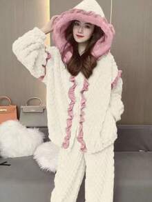 Women Lounge Sets - White Set - View 2