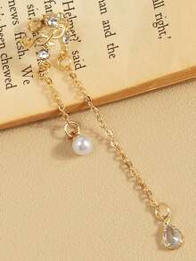 1 buah Anting Jepit Telinga Dua Lapis Gaya Vintage Prancis, Jepitan Tulang Rawan Telinga Minimalis yang Dipersonalisasi, Gaya Elegan dan Keren - Emas - View 6