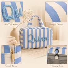CFUNIQ Personalized Expandable Toiletry Bag,Custom Foldable Makeup Bag With Name,Hanging Travel Makeup Bag,Monogram Toiletry Bag,Wedding Gifts - Multicolor - View 4