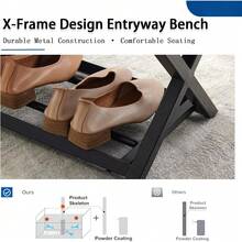 Storage Benches & Ottomans - Café With Leather Padded Seat - View 3