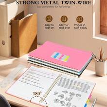 Spiral Notebook Diary A4 Large Size Notebook Suitable For Men And Women, College Lined Inner Page Diary, Hardcover Spiral Bound Diary, Suitable For Work And School Writing Notes - A4 - View 6