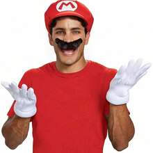 Hasbro 1pc Super Mario Odyssey Halloween Cosplay Headpiece, Includes Iconic Pattern Costume Accessory, Perfect For Theme Parties, Role Play And Celebrations. (Randomly Includes Free Mustache, Non-Woven Fabric And Plush Decoration) - A - View 2