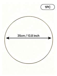 1pc/5pcs /10pcs 6 Sizes Metal Floral Hoop Wreath Macrame Silvery Hoop RingsFor DIY Floral Macrame Hoop, Wedding Decorations,Dream CatcherAnd Wall Hanging Crafts - Gold - View 19