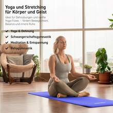 Gymnastikmatte Premium - rutschfeste Fitness- & Yogamatte - Royalblau - Übersicht 6
