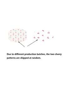 20pcs Cherry Pattern Travel Shoe Bags, Drawstring Closure, Transparent Clothing Storage Bags. Durable Drawstring Closure, Large Capacity Design, White Cherry Print Pattern, Suitable For Men And Women. - Multicolor - View 7