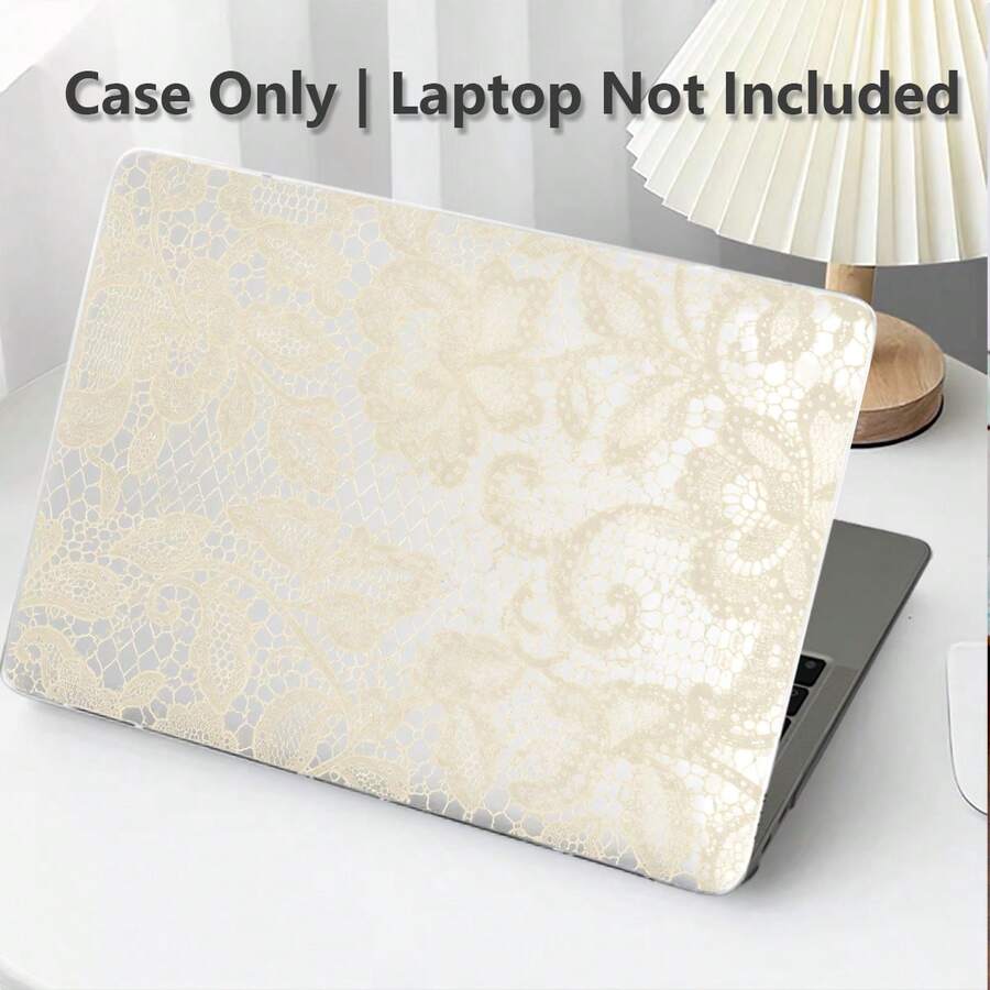1 buah Casing Pelindung untuk MacBook, Motif Renda Bunga Cetak UV, Pelindung Laptop, Casing Pelindung Minimalis Ringan dan Tahan Lama Cocok untuk MacBook Air Pro 13.3 13.6 14.2 15.3 16.2 Inci, Cocok untuk Casing Pelindung Laptop Neo 13 Inci Model A3404/ D14, D16 - View 1