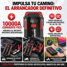 Cargador de batería de coche multifuncional, banco de energía, arrancador portátil, salvavidas de coche cuando el motor se apaga - Rojo - Ver 5
