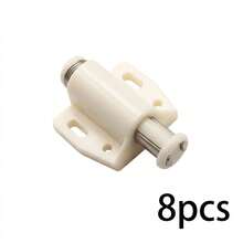 1/4/8pcs Push-To-Open Magnetic Cabinet Door Pop-Out Spring, Single/Double Head Multi-Specification Black/White/Beige Multi-Color Options, ABS Thickened Material Strong Magnetic Adsorption, One-Press Open No Handle Required, Cabinet/Wardrobe Door Invisible Opening Hardware Accessories - Push-to-open Cabinet Door Spring - View 14
