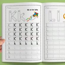 32-Page Alphabet Tracing Practice Book, Includes A To Z Letter Practice. Fun Early Writing Practice Book, Includes Drawing Pages, Magic Words, Practice Workbook And Durable English Writing Notebook, Essential For School Season. - Multicolor - View 6