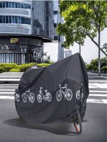 Motorcycle/Bicycle/Electric Scooter Cover - Waterproof, Dustproof, UV-Resistant And Snowproof Cover, Black Motorcycle Accessory, Suitable For Most Motorcycles And Bicycles - A - View 10