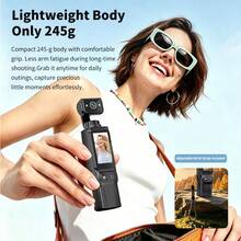 Action Camera, 2-Inch HD Video Recorder, Portable Video Recording Device, Handheld POV Pocket Sports Gimbal Camera, 1080P Anti-Shake 180° Rotating Lens Camera, Law Enforcement Body Camera, USB-C Charging, 2-Inch CMOS, Perfect For Video And Video Recording, Ideal For Life Recording And Travel, Student Gift - View 5