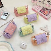 Heart-Shaped Storage Bag, Portable Coin & CCD Camera Organizer, Lipstick & Skincare Pouch, Handbag - Multicolor - View 5