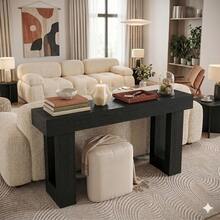 Sofa & Console Tables - Black - View 4