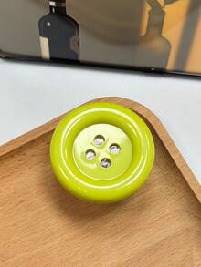 1pc INS Large Button Acrylic Resin Phone Stand, Desktop Foldable Portable Airbag Phone Holder Compatible With Android & 11 Pro Max/12 Pro Max/13 Pro Max/14 Pro Max/15 Pro Max/16 Pro Max/17 Pro Max/18 Pro Max - Multicolor - View 6