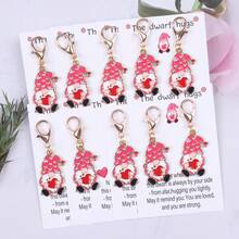 10-15pcs Charming Fashion Dwarf Keychains, Exquisite Creative Design, Comes With "The Dwarf Hugs" Pocket Hug Card, Perfect For Birthday Surprise, Family Gathering, Holiday Party Gift, Lucky Charm. Great For Christmas Hug Card Gift. - Multicolor - View 14