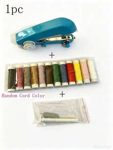 Portable Mini Sewing Machine Set, Includes Handheld Manual Easy Sewing, Convenient Small Sewing Machine, Sewing Kit, Sewing Bag Set, Sewing Tool Kit, Easy Operation, Random Sewing Machine Color - Multicolor - View 10