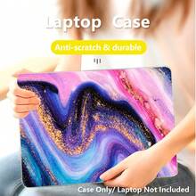1pc Laptop Protective Case, Galaxy Fluid Marble Pattern UV Printed, Minimalist Lightweight Durable Protective Cover Compatible With 13-Inch Neo Laptop A3404 Model/ Air Pro 13.3 13.6 14.2 15.3 16.2 Inch/ Matebook D14/D16 - View 2