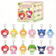 TOPTOY Resmi Sanrio Seri Buah & Sayuran Keluarga Mini Plush Gantungan Hiasan Kotak Buta Hello Kitty Kuromi My Melody Liontin Hadiah - MultiWarna - View 13