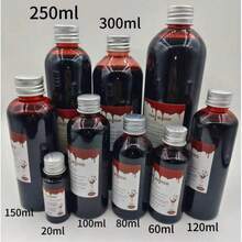 Perlengkapan Darah Palsu Halloween dalam Berbagai Ukuran (Label Botol Acak), Efek Darah Simulasi Realistis, Hadiah Lelucon Halloween, Cocok untuk Cosplay Vampir, Dekorasi Liburan, Disemprotkan pada Pakaian, Perlengkapan Lelucon, Perlengkapan Fotografi - MultiWarna - View 4