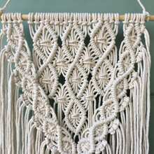 1pc Macrame Wall Art Handmade Woven Lace Tapestry Bohemian Style Colorful Tassel Wall Hanging Decor - Multicolor - View 10