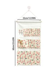 Animal Print Wardrobe Hanging Storage Bag, Three Options To Choose From, Perfect For Storing Small Household Items, Hanging Storage Organizer, Storage Hanging Bag, With White Hooks, Foldable Hanging Pouch, Suitable For Women, Home Organization Essential - Multicolor - View 14