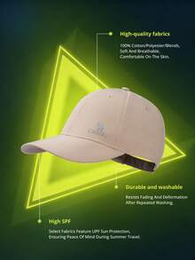 CAMEL CROWN Unisex Baseball Cap, Summer New Sun Protection Sports Tennis Hat, Face-Flattering Sun Hat - Coconut Shell - View 4
