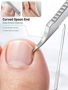 3-In-1 Foot Nail Care Tool, Toe Nail File And Lifter, Professional Nail Debris Remover, Nail File, Ingrown Nail Tool (1/3/5PCS) - 3-in-1 Foot Care Tool - View 1