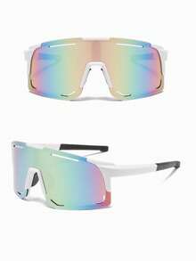 1 Pair All-In-One Sports Running Hiking Cycling Outdoor Windproof Large Frame Glasses - Multicolor - View 6