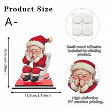 Creative Multi-Style Christmas Tissue Holder Ornament Snowman Reindeer Santa Claus Holiday Wooden Atmosphere Decorative Item, Holiday Decoration Tissue Holder Storage Ornament - 1PC - View 6