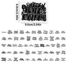Paket Stiker Kata-Kata Motivasi PET Transparan, 56 Lembar, Stiker Dekoratif Kata-Kata Inspiratif yang Estetis untuk Buku Catatan & Botol Minum - 56 buah - View 5