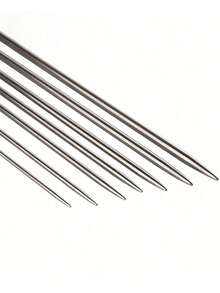 5pcs 20CM Stainless Steel Double-Ended Straight Knitting Needles 2-5MM Suitable For Sweater Knitting Projects - Multi-color - View 7