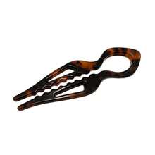 Acetate U-Shaped Double-Prong Hair Stick, Women's Daily Bun Fixing Hair Accessory - Multicolor - View 5